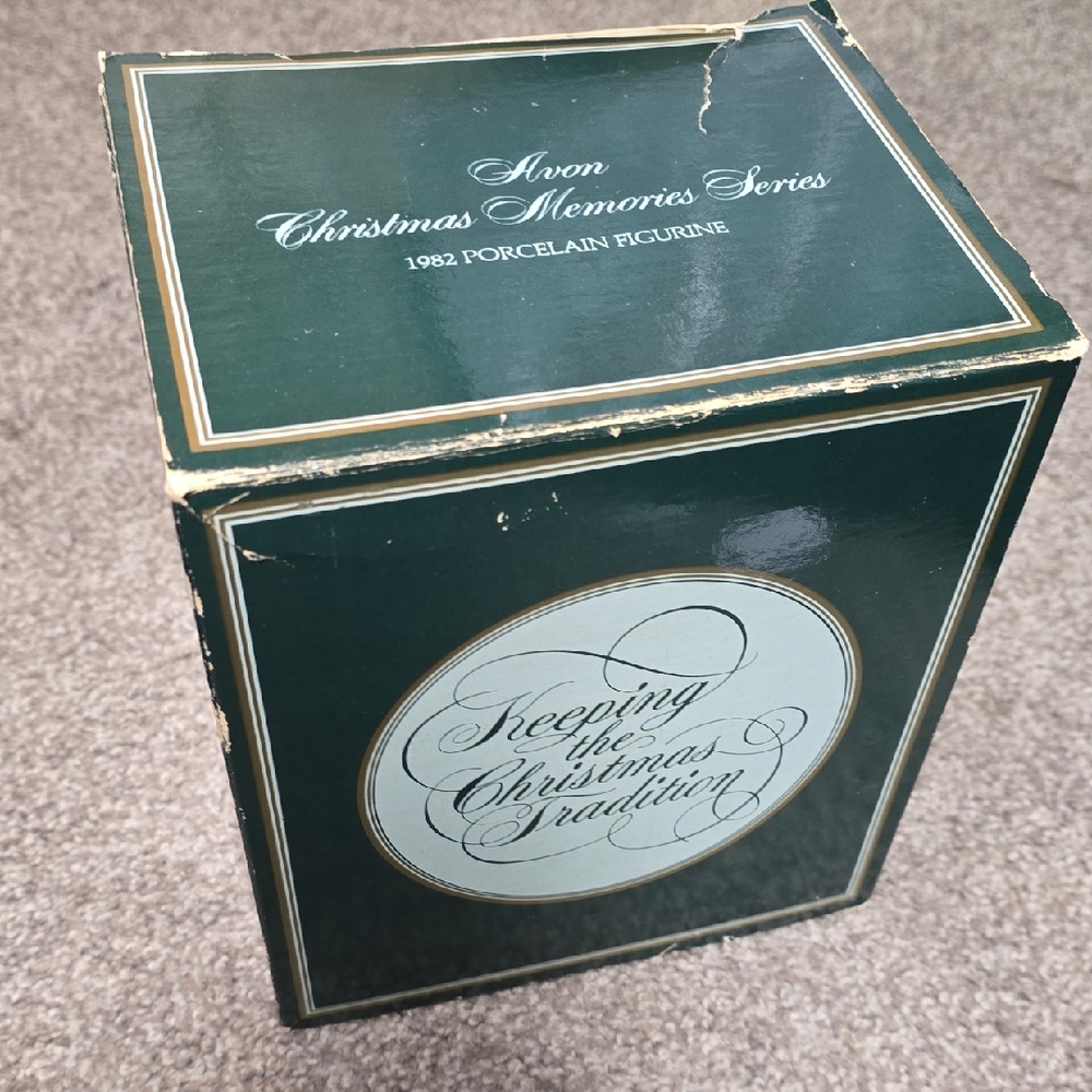 Avon Christmas Memories Series Porcelain Figurine
